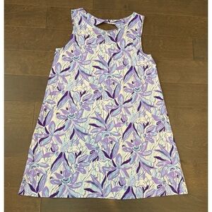 NWOT Lilly Pulitzer Eliza Cotton Swing Dress Floral Resort Wear Large